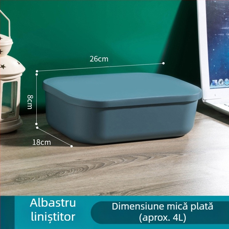 Cutie de depozitare colorată Macaron, baie, dormitor, jucării cosmetice, cutie de depozitare rezistentă la praf, coș de fixare cu cinci piese pentru diverse