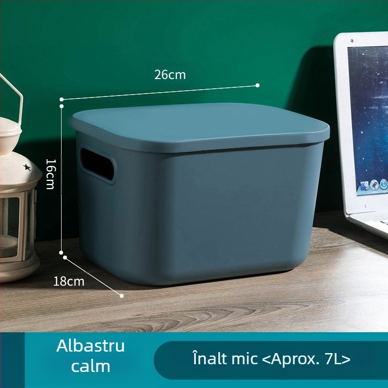 Cutie de depozitare colorată Macaron, baie, dormitor, jucării cosmetice, cutie de depozitare rezistentă la praf, coș de fixare cu cinci piese pentru diverse