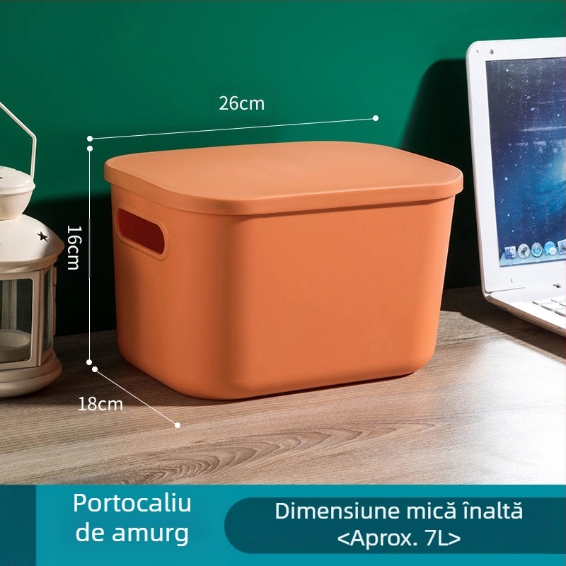 Cutie de depozitare colorată Macaron, baie, dormitor, jucării cosmetice, cutie de depozitare rezistentă la praf, coș de fixare cu cinci piese pentru diverse