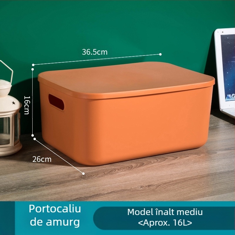 Cutie de depozitare colorată Macaron, baie, dormitor, jucării cosmetice, cutie de depozitare rezistentă la praf, coș de fixare cu cinci piese pentru diverse