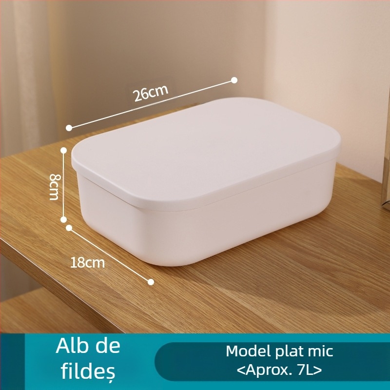 Cutie de depozitare colorată Macaron, baie, dormitor, jucării cosmetice, cutie de depozitare rezistentă la praf, coș de fixare cu cinci piese pentru diverse