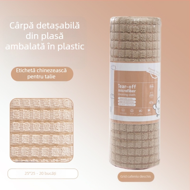 Lavetă de curățare a bucătăriei, îngroșată, absorbantă de ulei, din microfibră laminată, imprimată, ușor de rupt manual