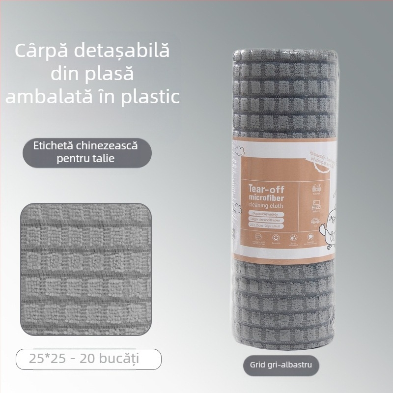 Lavetă de curățare a bucătăriei, îngroșată, absorbantă de ulei, din microfibră laminată, imprimată, ușor de rupt manual