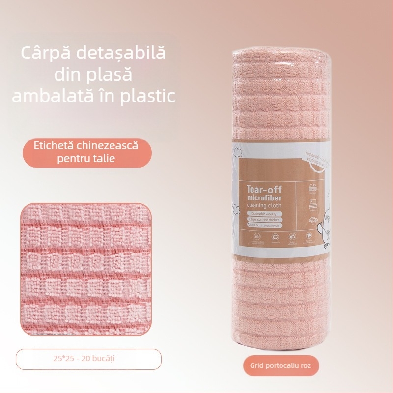 Lavetă de curățare a bucătăriei, îngroșată, absorbantă de ulei, din microfibră laminată, imprimată, ușor de rupt manual