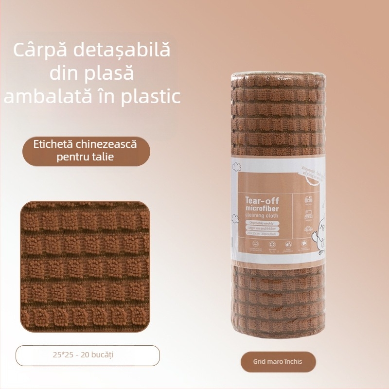 Lavetă de curățare a bucătăriei, îngroșată, absorbantă de ulei, din microfibră laminată, imprimată, ușor de rupt manual