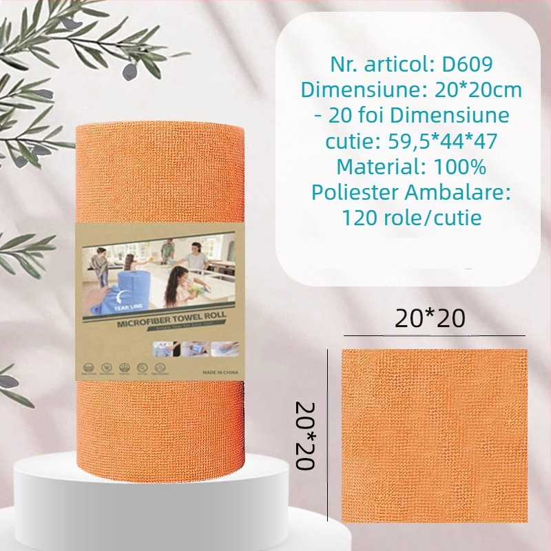 Lavetă de curățare a bucătăriei, îngroșată, absorbantă de ulei, din microfibră laminată, imprimată, ușor de rupt manual