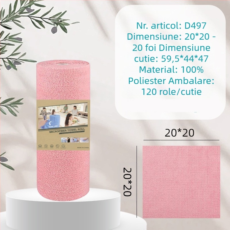 Lavetă de curățare a bucătăriei, îngroșată, absorbantă de ulei, din microfibră laminată, imprimată, ușor de rupt manual