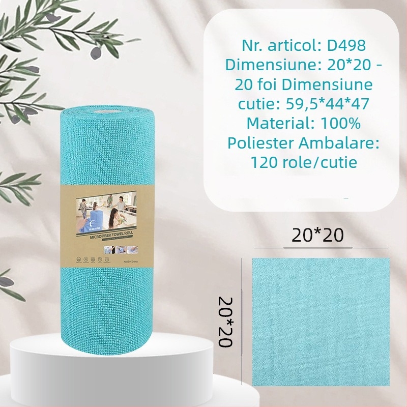 Lavetă de curățare a bucătăriei, îngroșată, absorbantă de ulei, din microfibră laminată, imprimată, ușor de rupt manual