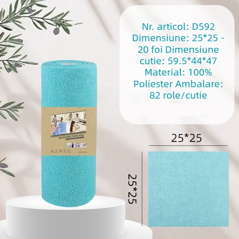 Lavetă de curățare a bucătăriei, îngroșată, absorbantă de ulei, din microfibră laminată, imprimată, ușor de rupt manual