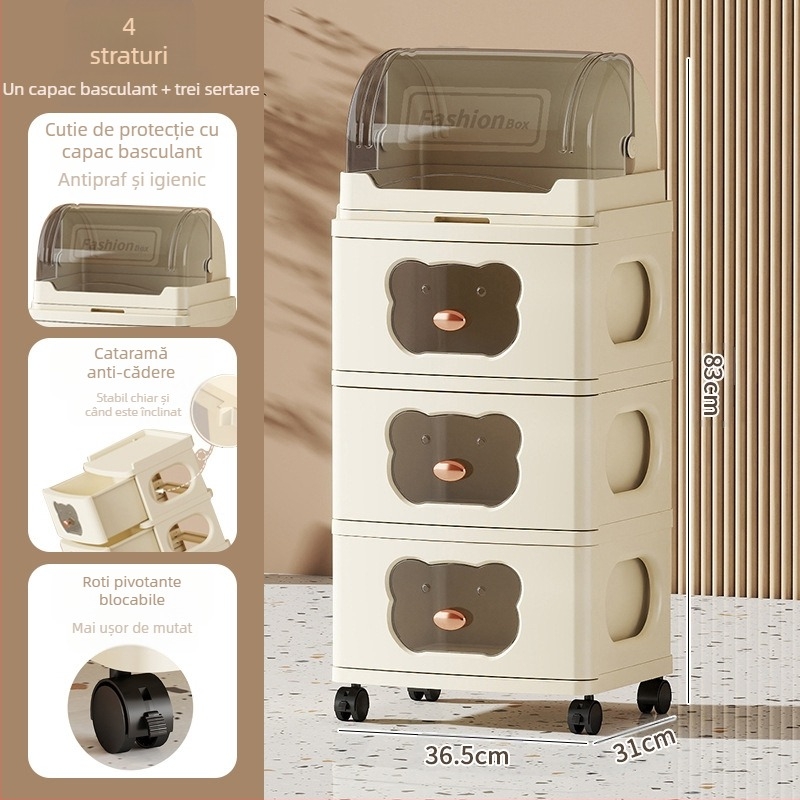 Dulap de depozitare multi-strat raft de depozitare detașabil haine jucării gustări îngroșat nou sertar dulap de depozitare dulap de depozitare