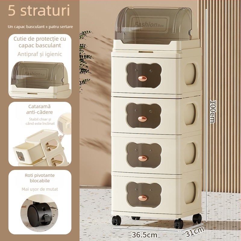 Dulap de depozitare multi-strat raft de depozitare detașabil haine jucării gustări îngroșat nou sertar dulap de depozitare dulap de depozitare