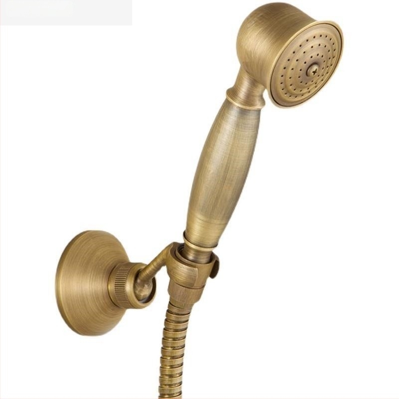 Stil retro antic european, toate din cupru, bronz negru pur, duș de mână, cap de duș mic, pufos, pulverizator manual, duș individual.