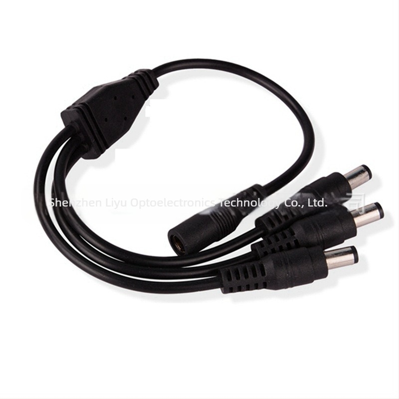 Cablu de alimentare CC, bară luminoasă monocromă LED unu-la-trei, prelungitor de alimentare pentru monitorizare unu-la-trei, conector LED fără lipire