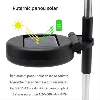 Energie solară podea artificii LED păpădie șir de lumini în aer liber Crăciun curte grădină decorativă gazon lumină