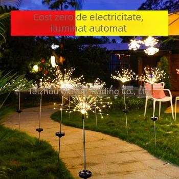 Lumini solare cu artificii, lumini cu păpădie, lumini cu șir, lumini intermitente, lumini decorative pentru decorarea peisajului exterior, a curții și a gazonului