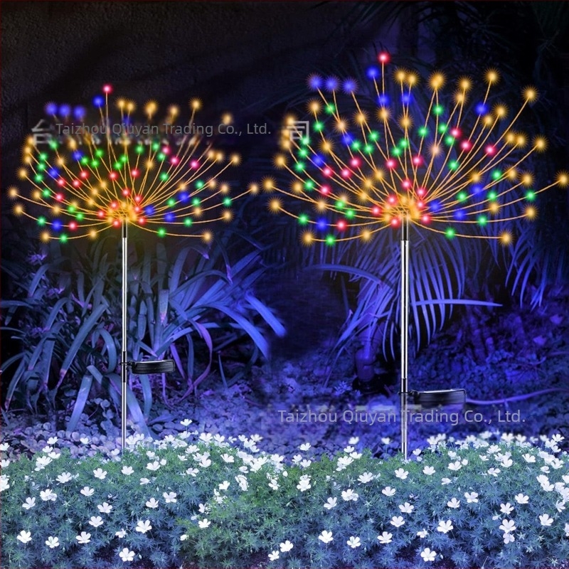 Lumini solare cu artificii, lumini cu păpădie, lumini cu șir, lumini intermitente, lumini decorative pentru decorarea peisajului exterior, a curții și a gazonului