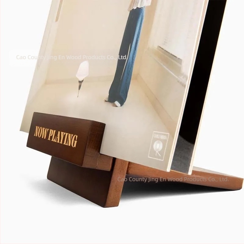 Suport pliabil pentru depozitarea discurilor de vinil din lemn, gata de livrare, pentru depozitarea discurilor de vinil