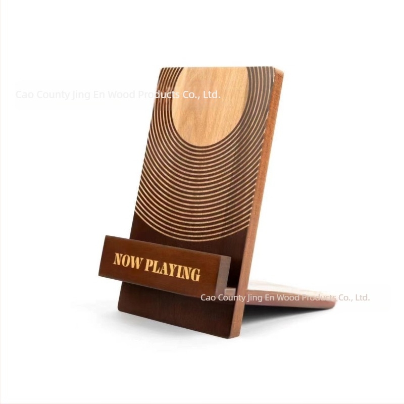 Suport pliabil pentru depozitarea discurilor de vinil din lemn, gata de livrare, pentru depozitarea discurilor de vinil