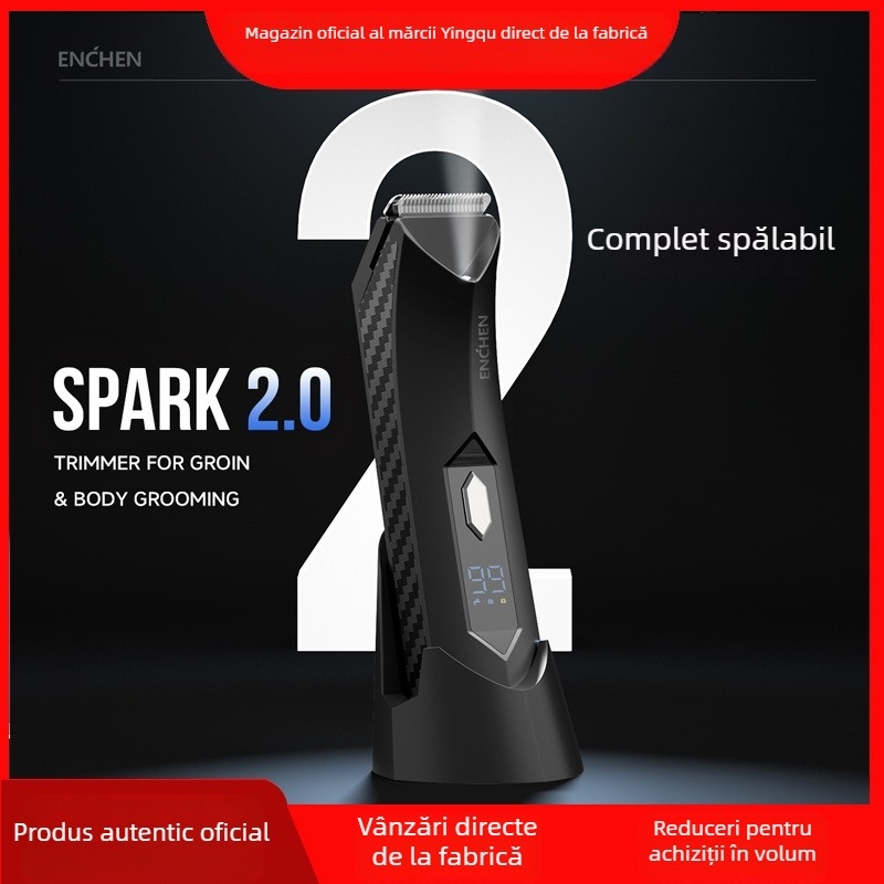 Aparat de ras electric transfrontalier Enchen Yingqu pentru comerț exterior, pentru bărbați și femei, aparat de ras pentru îndepărtarea părului la subraț, lavabil pe tot corpul