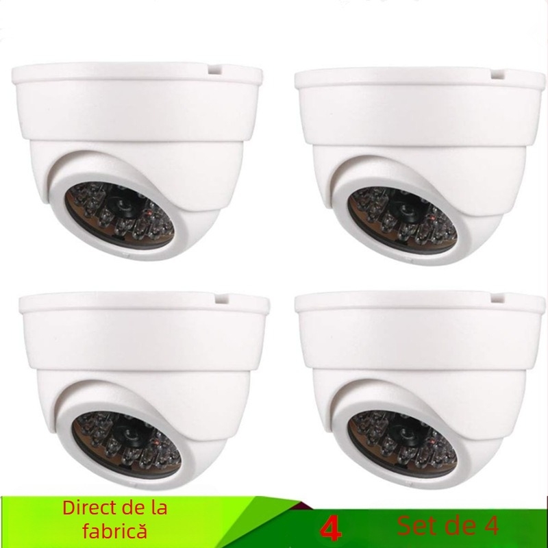 Ornamente de casă pentru interior și exterior, noi din fabrică, cu cameră de supraveghere falsă, cu simulare înaltă, set de patru scoici albe