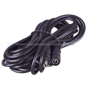 Cablu de alimentare CC de 10 m, cablu pentru bară luminoasă LED, cablu adaptor prelungitor CC mascul și femelă 5,5x2,1 mm