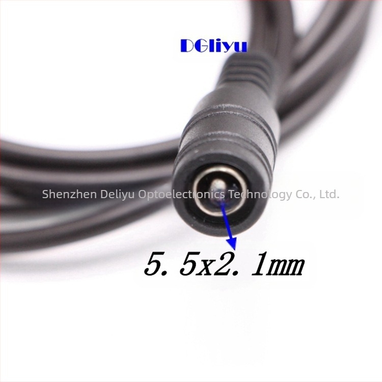 Cablu de alimentare CC de 10 m, cablu pentru bară luminoasă LED, cablu adaptor prelungitor CC mascul și femelă 5,5x2,1 mm