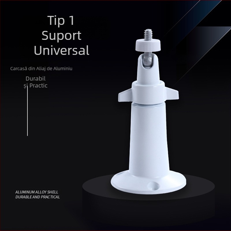 Suport Arlo Wyze din aliaj de aluminiu pentru cameră de supraveghere Arlo Pro, suport universal, alb-negru