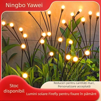 Lumină decorativă solară pentru gazon, licurici, meduze, atmosferă, lumină de vacanță, leagăn, ștecher de sol, lumină de grădină
