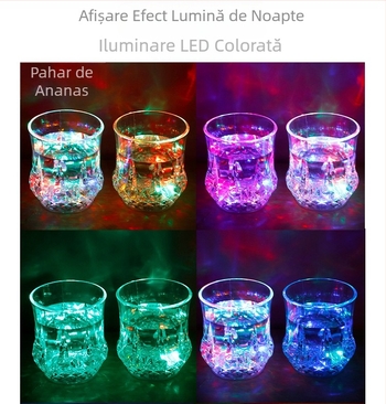 Cană emițătoare de lumină, turnați apă pe inducție strălucitoare, cană de apă rece, cană emițătoare de lumină colorată, cu bliț LED, cană bar KTV, cană de vin