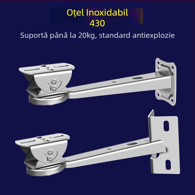 Suport din oțel inoxidabil 430, rezistent la explozie, pentru cameră, tijă de sârmă, tijă de îmbrățișare, iluminat stradal, securitate, suport cu cap de duckbill