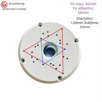 Suport emisferă de monitorizare, suport emisferă de tavan din plastic, suport pentru linie ascunsă, sursă de alimentare cu emisferă rotundă, cutie de linie ascunsă