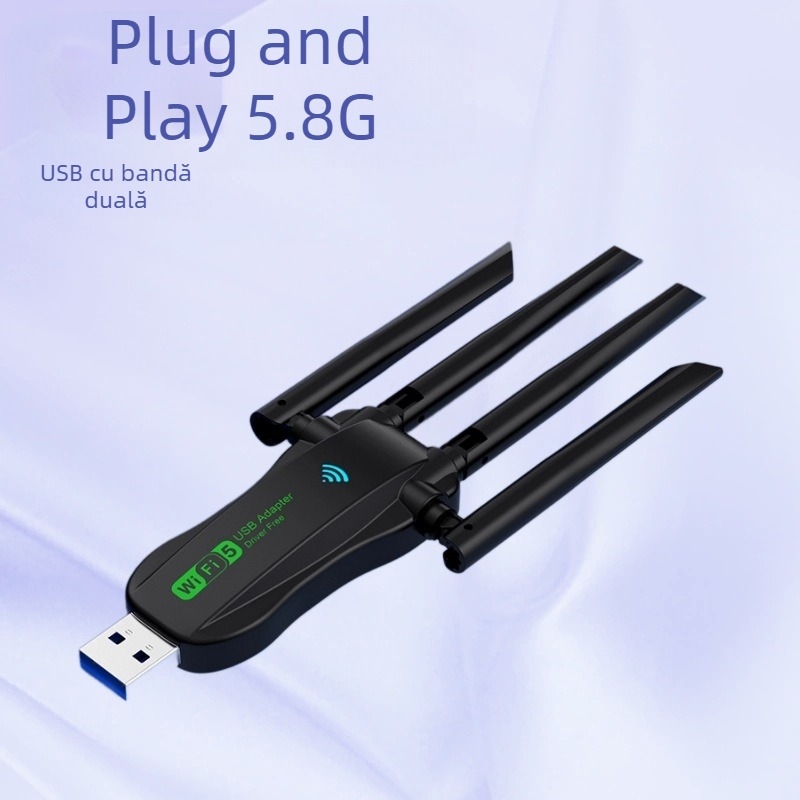 Placă de rețea wireless USB cu dublă frecvență 5g, fără driver, router de rețea extinsă wifi, convertor repetor pentru acasă