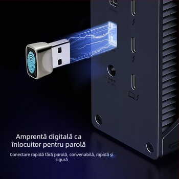 Dispozitiv de conectare cu amprentă USB, fără driver, plug and play, carcasă metalică, notebook, computer desktop, recunoaștere amprentă digitală