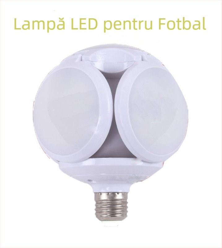 Bec retractabil cu luminozitate ridicată, LED pliabil, cu curent constant, pentru fotbal, lampă de garaj, 40W