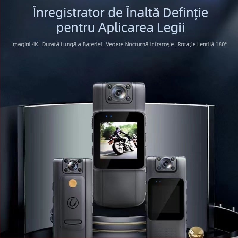 Nou HD cu 2K cu WIFI 1080P recorder pentru aplicarea legii L11, rezistent la explozii, cu clips spate convenabil