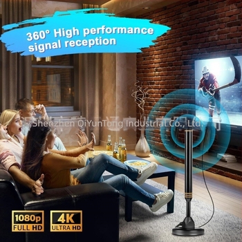 Antenă TV digitală nouă, impermeabilă, 4K HD, pentru interior și exterior, cu receptor de semnal amplificat, antenă HDTV