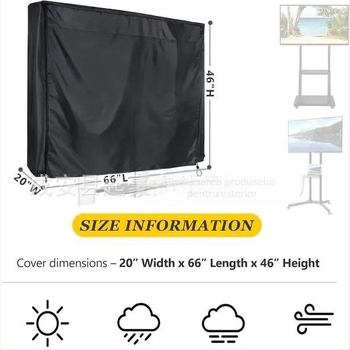 Husă TV mobilă de la producătorii transfrontalieri, husă TV verticală pentru interior și exterior, husă anti-praf pentru TV, pânză Oxford