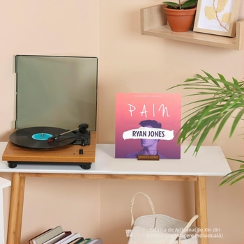 Raft din lemn pentru discuri de vinil, suport simplu pentru reviste, suport pentru discuri CD, bază din vinil, bază din lemn