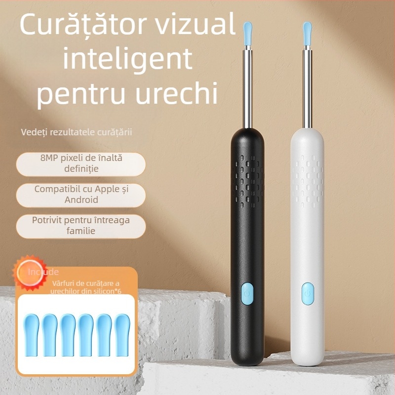 Lingură vizuală pentru săpat urechi, lingură de uz casnic pentru săpat urechi, instrument profesional pentru săpat urechi, săpat urechi, strălucire, costum de lingură pentru săpat urechi
