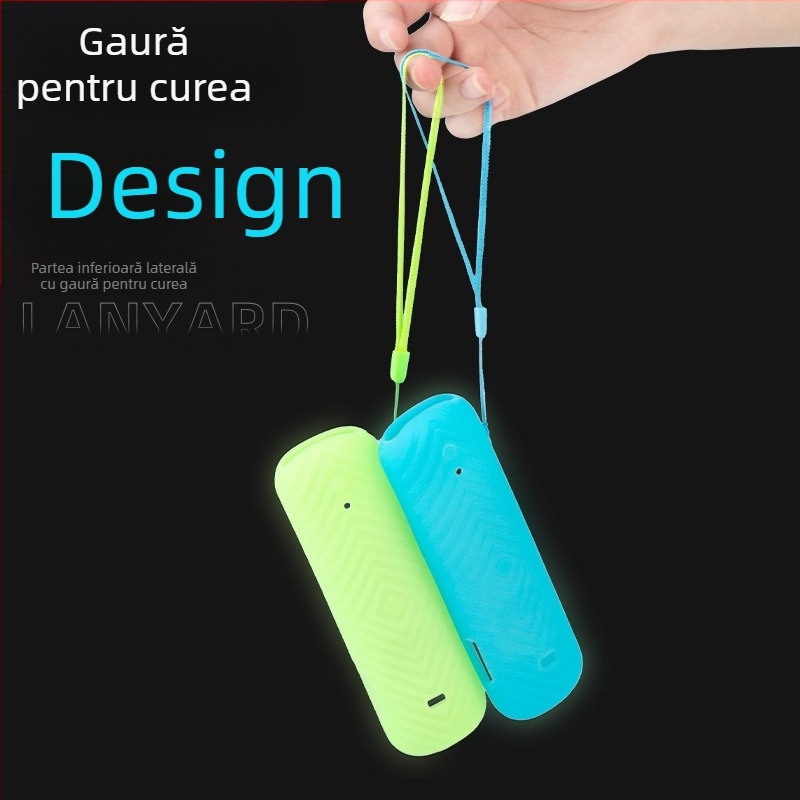 Husă de protecție din silicon pentru telecomandă TCL New Roku Express 4K UltraTV cu orificiu pentru căști