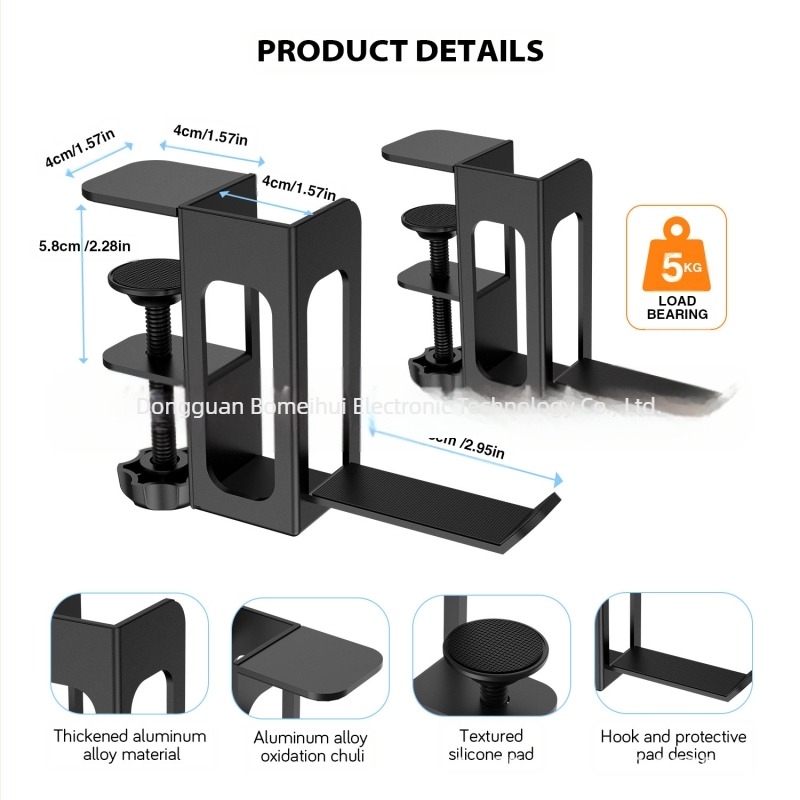 Suport de laptop nou 2024, rack de răcire lateral pentru tabletă, fără perforații, potrivit pentru birou