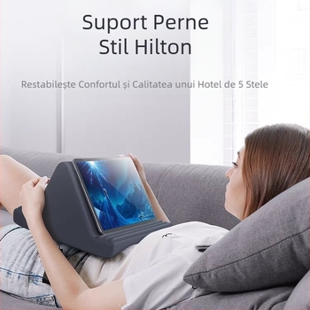 Suport multifuncțional pentru tabletă, pernă, model popular pentru vizionarea TV și a cursurilor online, gadget pentru vizionarea în regim de maraton lângă pat