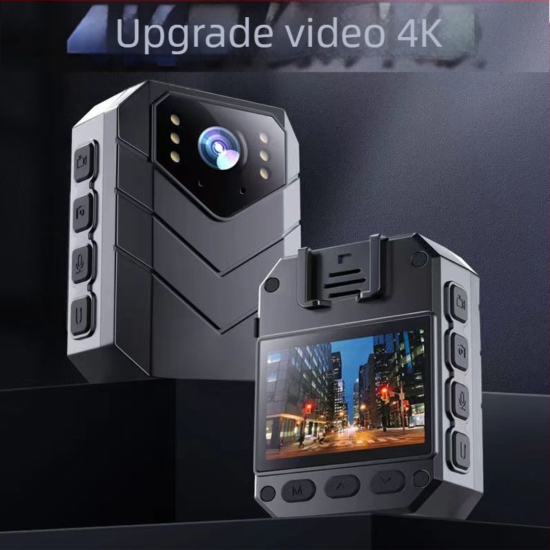 Cameră de supraveghere video 4K HD, multifuncțională, rezistentă, wireless, impermeabilă, cu clips pentru spate, pentru patrulare, pentru aplicarea legii
