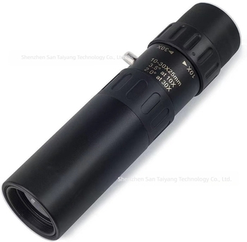 Telescop monocular cu zoom 10-30 × 25, telescop metalic de înaltă definiție, portabil, pentru exterior, producători, en-gros