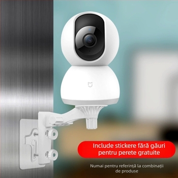 Suport pentru cameră WIFI wireless, cu emisferă de monitorizare interioară, suport din plastic fluorit 360°