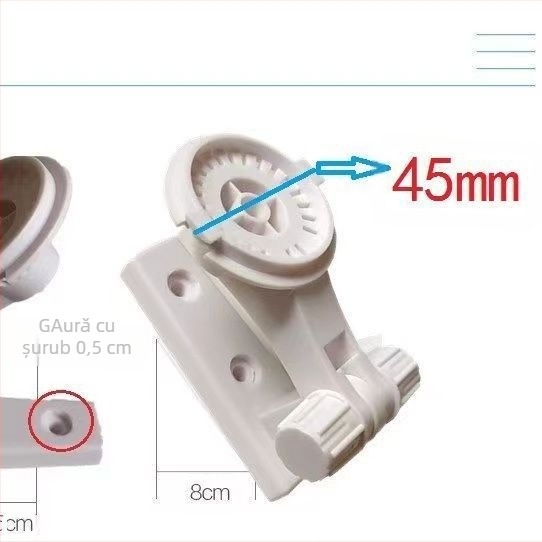 Suport pentru cameră WIFI wireless, cu emisferă de monitorizare interioară, suport din plastic fluorit 360°