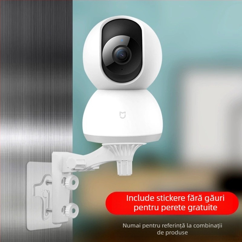 Suport pentru cameră WIFI wireless, cu emisferă de monitorizare interioară, suport din plastic fluorit 360°