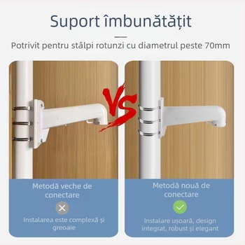 Suport de montare pe perete pentru coloană de ridicare a mașinii cu bile de monitorizare din aliaj de aluminiu, universal 1605, coloană de susținere pe perete, suport cu dublă utilizare