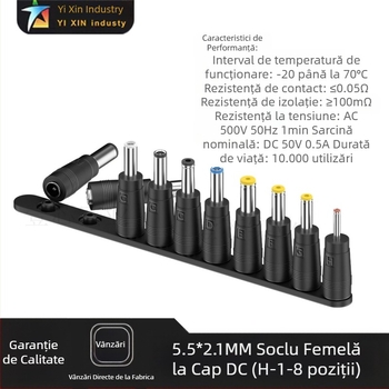 Adaptor DC multifuncțional pentru laptop, personalizat, din fabrică, DC5.5*2.1Mm, adaptor mamă
