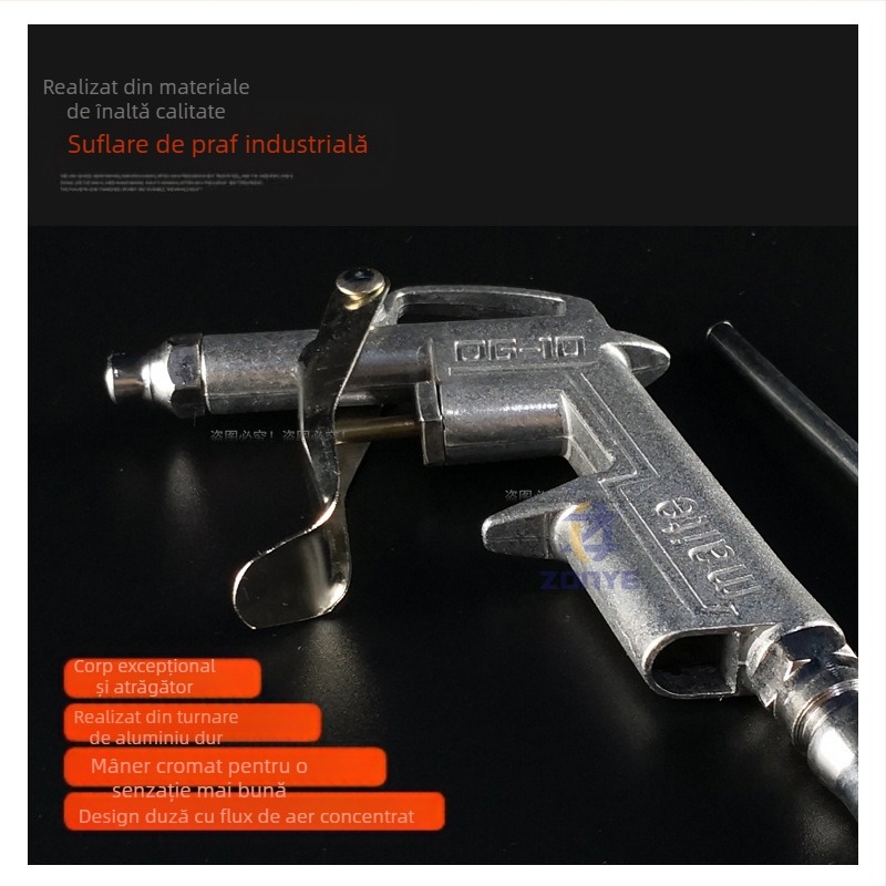 Pistol de suflat metalic DG10, pistol de suflat pentru camion, pistol de suflat puternic, pistol de suflat de înaltă presiune, pistol de suflat pneumatic, pistol de praf, pistol de praf